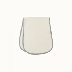 Nature Baby Burp Cloth - Natural/Grey Marl (2 Pack) Accessories