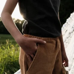 Poudre Organic Organic Cotton Chunky Corduroy Pants - Brown Sugar Sale