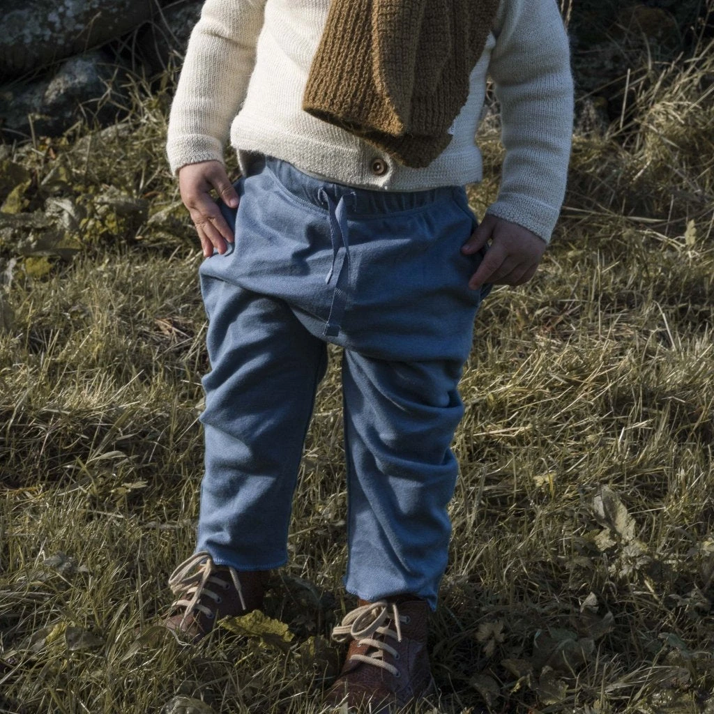 Minimalisma Organic Cotton Nordic Pants - Steel Blue Sale