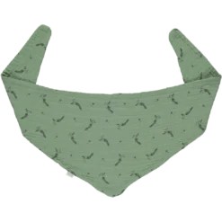 Poudre Organic Accessories Organic Muslin Menthe Scarf - Oil Green Peacock Motif