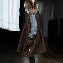 Poudre Organic Organic Cotton Mangue Dress - Brown Sugar