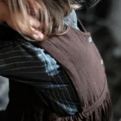 Poudre Organic Organic Cotton Mangue Dress - Brown Sugar