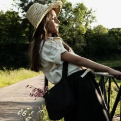 Poudre Organic Organic Cotton Canvas Bag - Pirate Black Sale